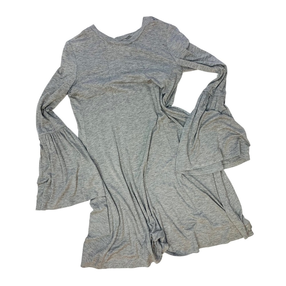 Grey cotton shift dress